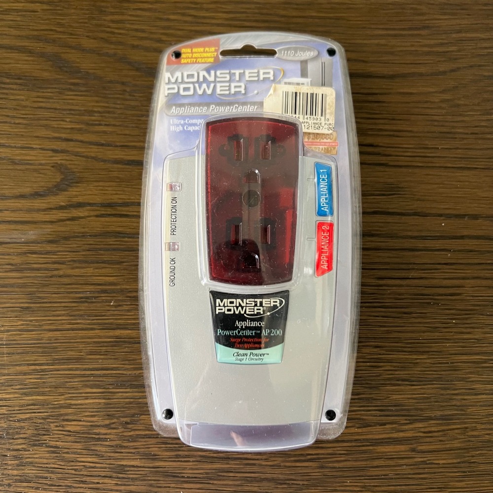 Monster Power Appliance PowerCenter AP 200 2-Outlet Surge Protector 1110 Joules